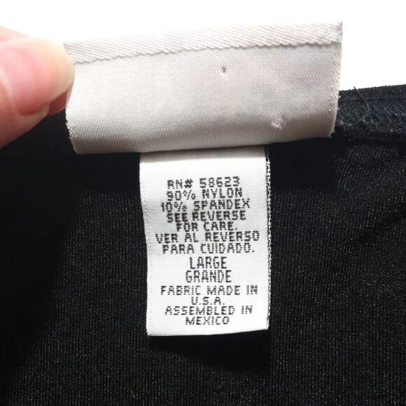 Jaclyn Smith Classic Women's Black Nylon Skirt L Large - Picture 6 of 6